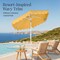 Best Choice Products 7.5ft Patio Market Umbrella with Wavy Trim, Fade-Resistant, Crank & Tilt, Wind Vent